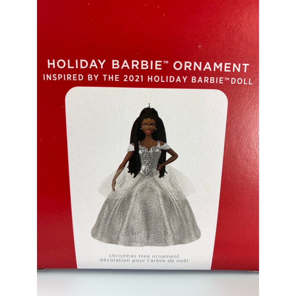 Hallmark Keepsake Christmas Ornament 2021 Black Holiday Barbie Doll